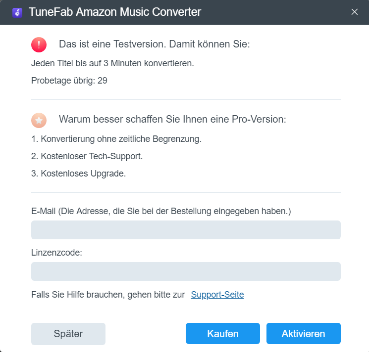 Active Tunefab Amazon Music Converter