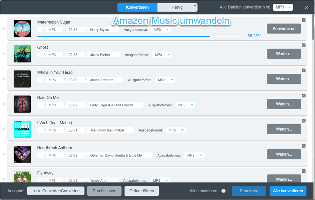 DRM geschützte Amazon Music konvertieren