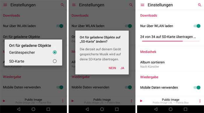 Apple Music auf Android SD Karte speichern