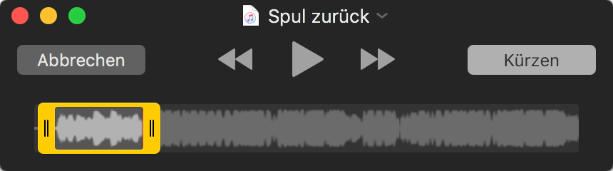 Apple Music Song kürzen