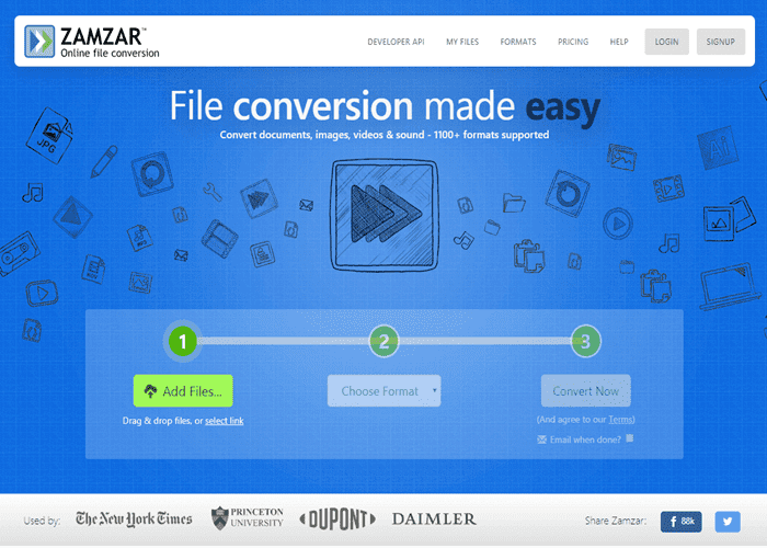 Zamzar  online Converter