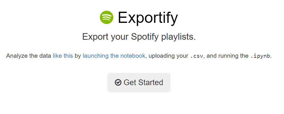 Exportify Spotify Playlist in Excel exportieren