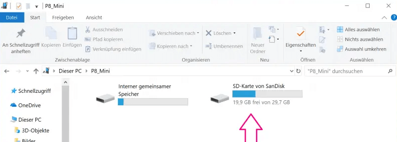 SD-Karte formatieren