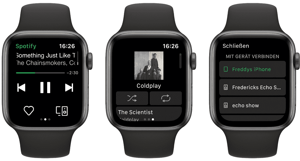 Spotify auf Apple Watch