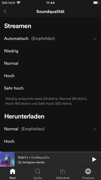 Spotify herunterladen Funktion