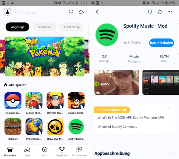 Spotify App erneut downloaden