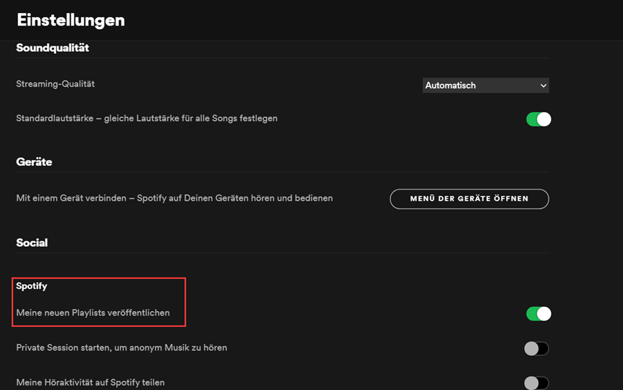 Spotify neue Playlist automatisch veröffentlichen