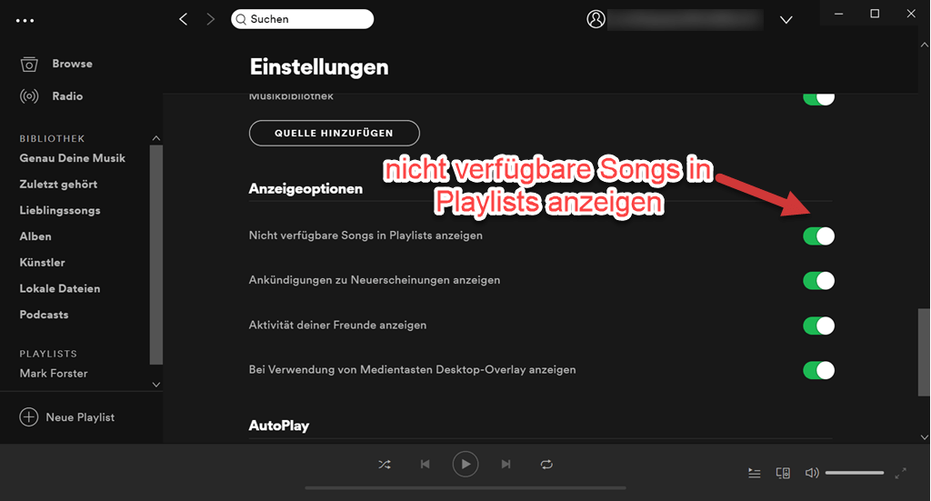 Spotify Songs nicht verfügbar ausgegraut 5 Lösungen [2024]