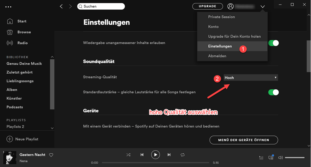 Spotify Soundqualität