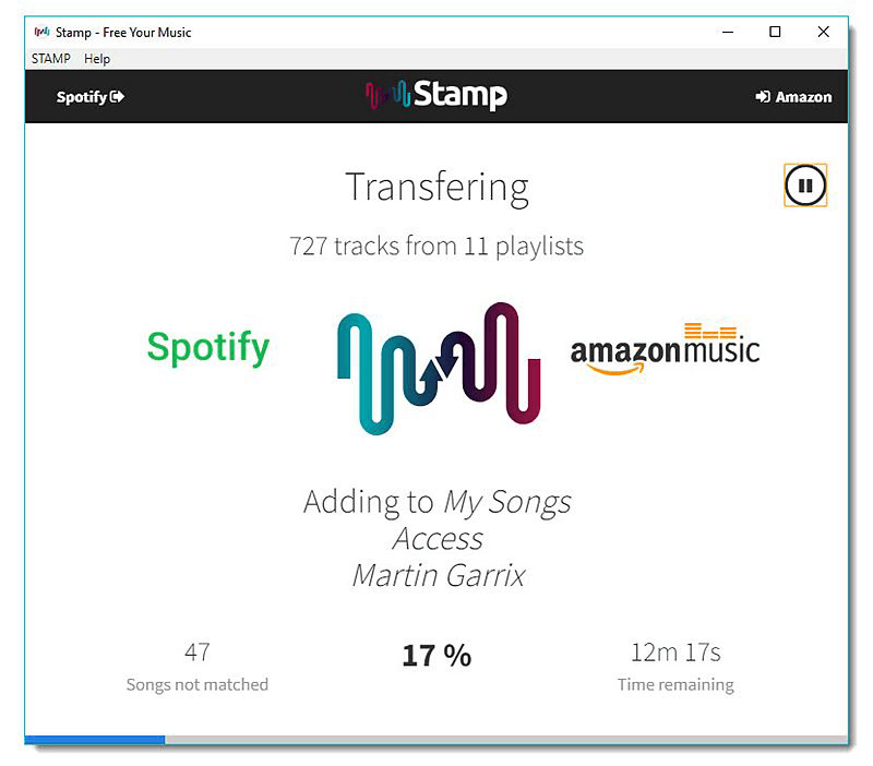 Spotify zu Amazon verschieben