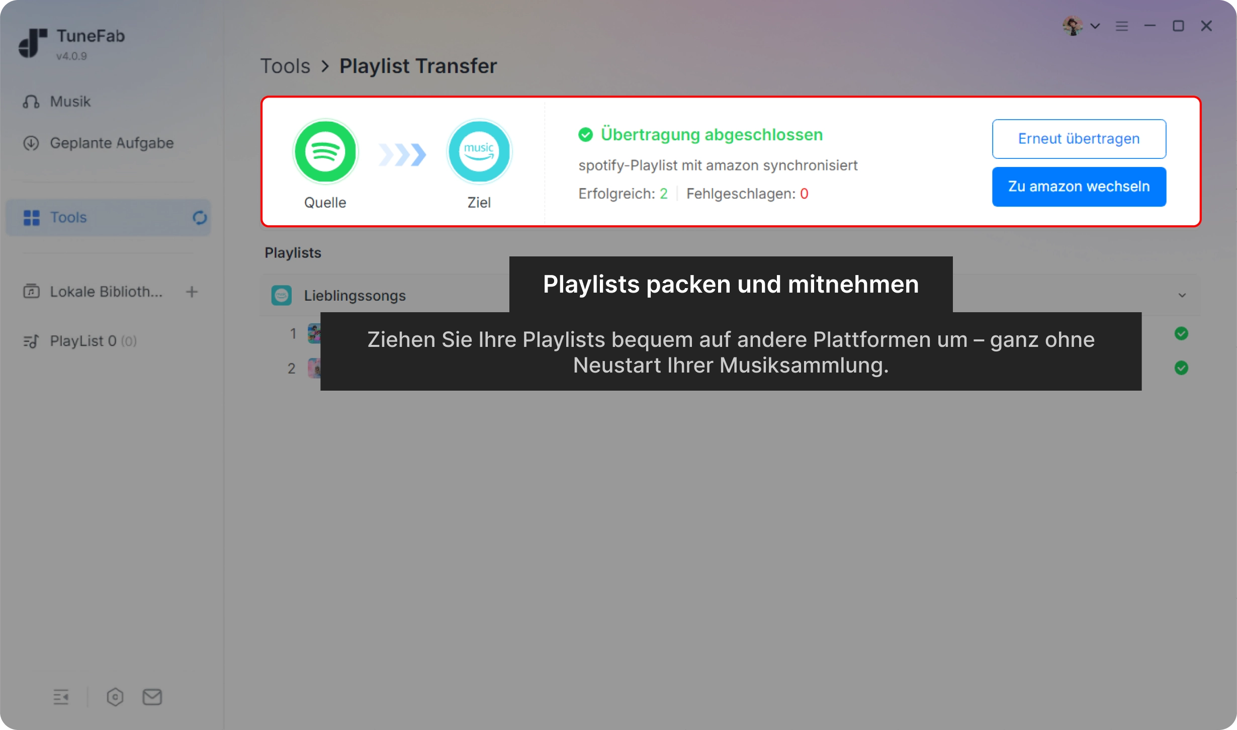 Playlist-Transfer