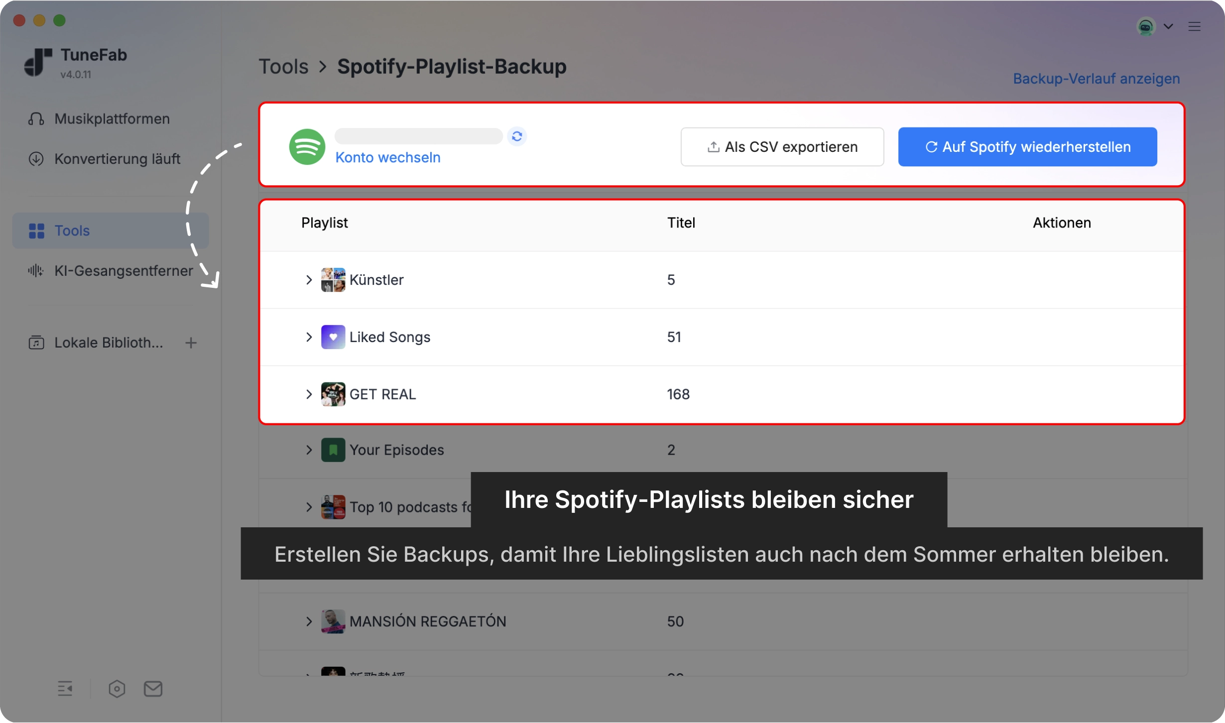 Playlist-Backup