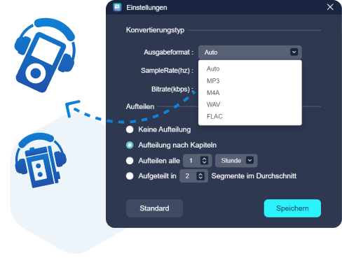 Customize Output Formats to Download Audible Books