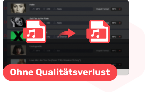Output Audio Files Without Quality Loss
          