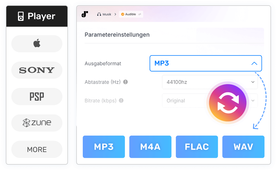  Mehrere Ausgabeformate unterstützt