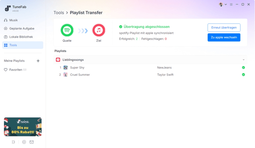 Commencer à Convertir la Playlist Musicale