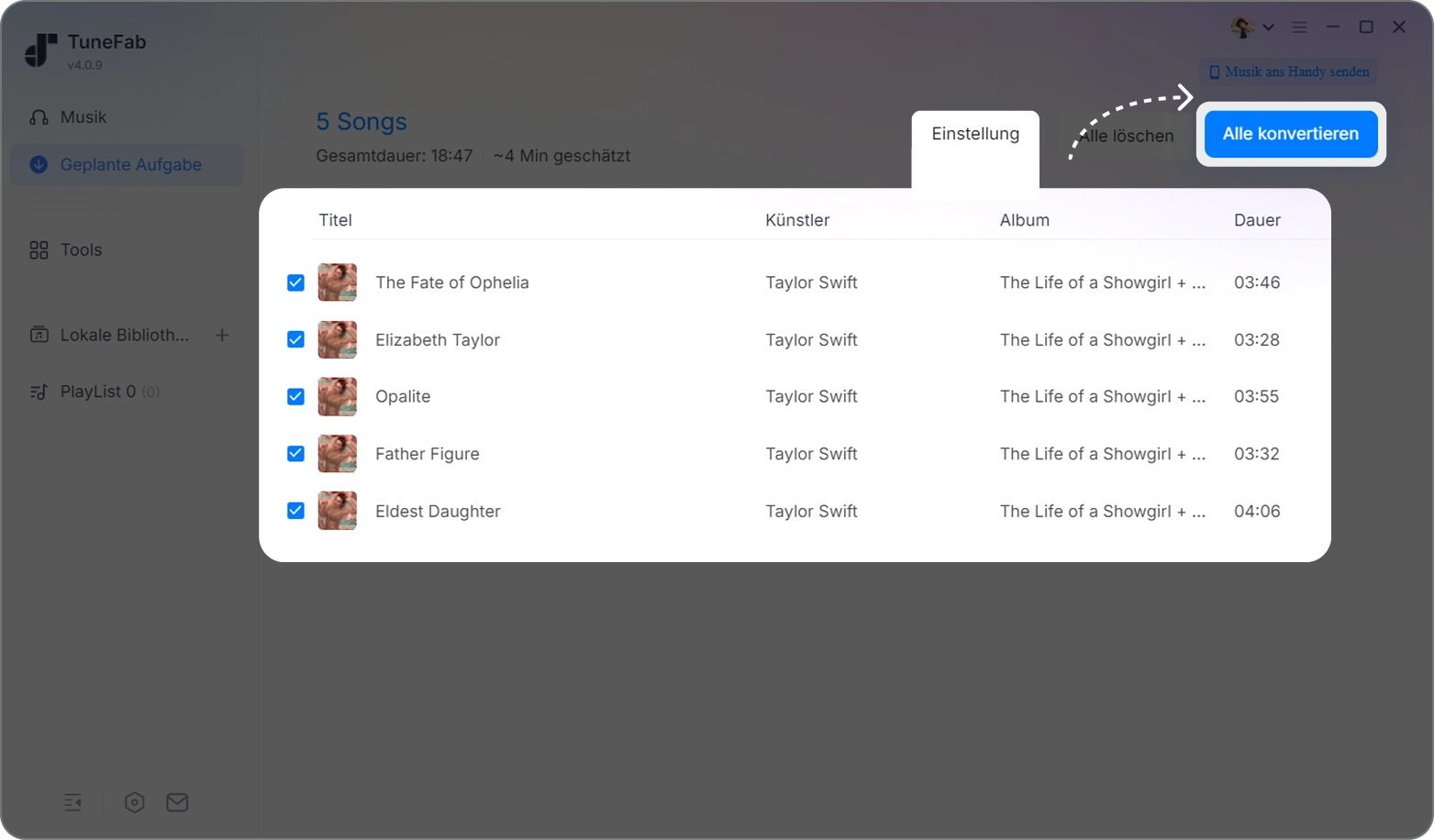 Ihre Lieblingsmusik von Spotify konvertieren 