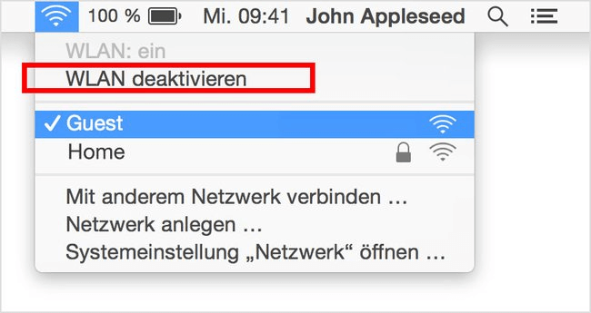 Netzwerk-Verbindung wieder herstellen auf Mac