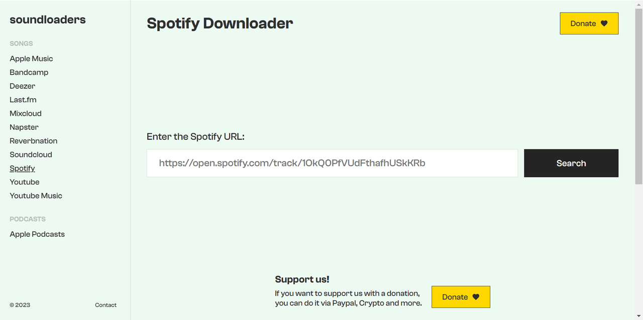 Soundloaders Spotify Downloader