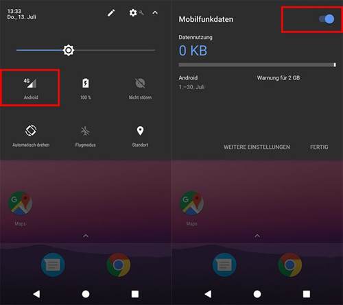 WLAN-Verbindung auswählen auf dem Android-Smartphone1