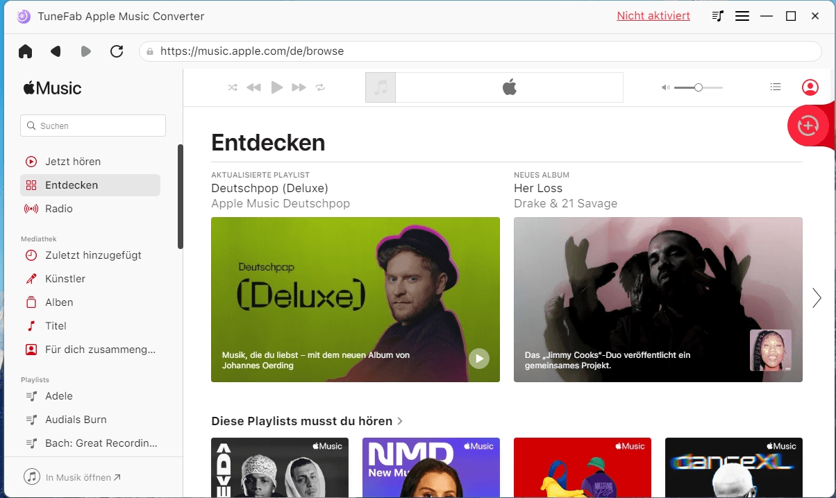 TuneFab Apple Music Converter starten