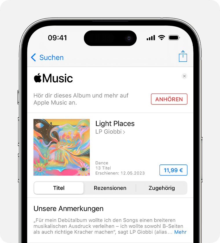 Apple Music Songs in iTunes Store kaufen