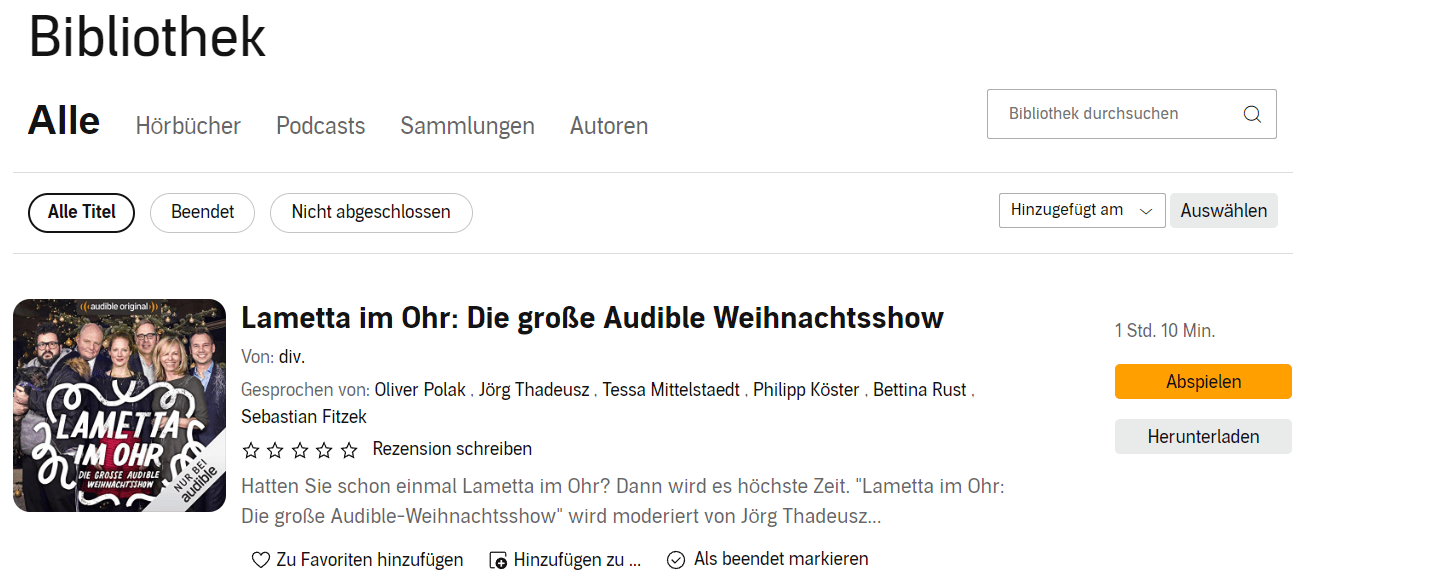 audible herhunterladen