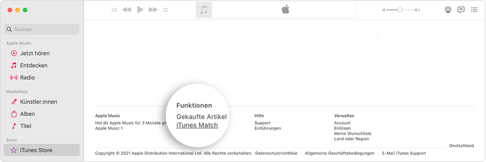 iTunes Match abonnieren