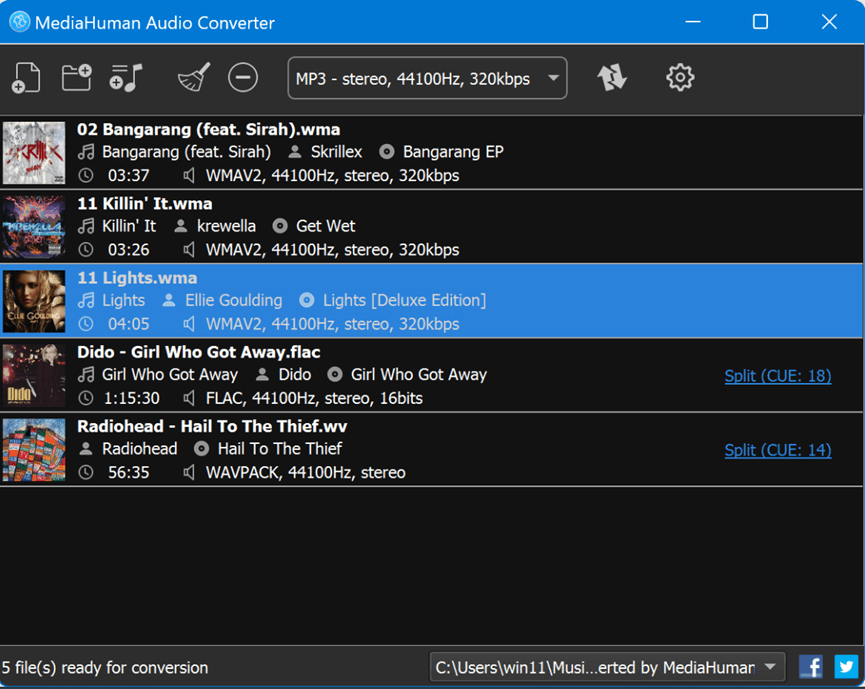  MediaHuman Audio Converter 