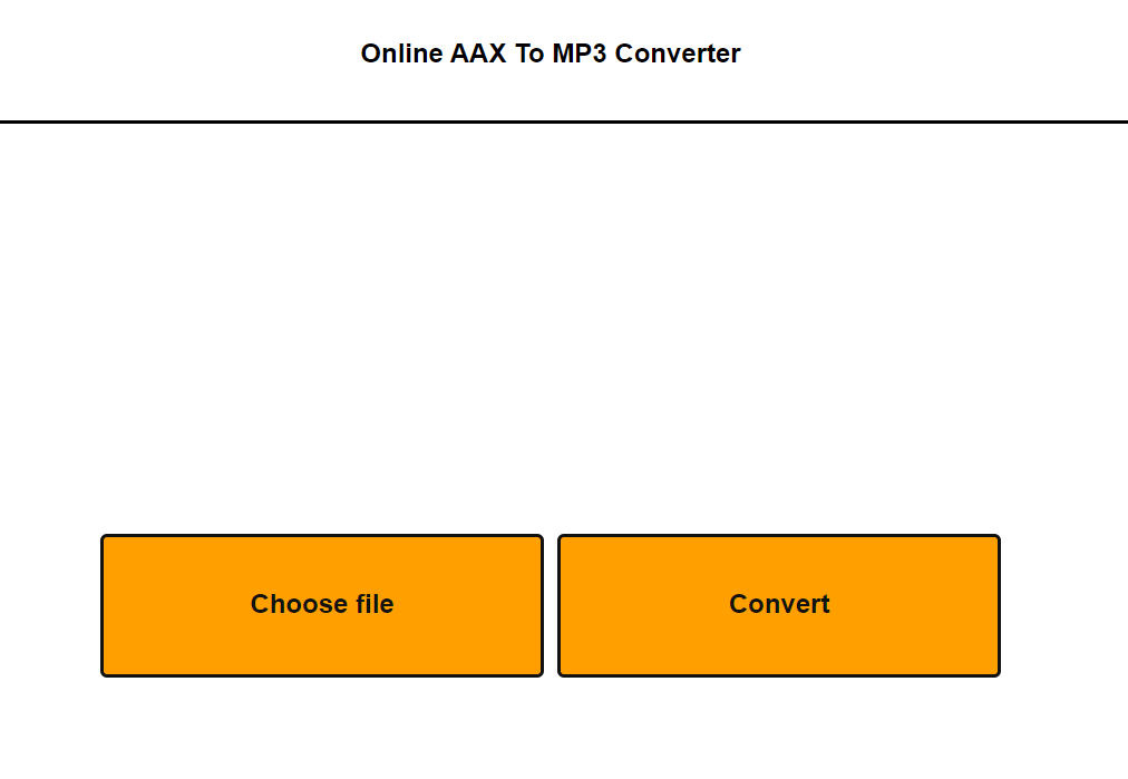 Online AAX To MP3 Converter