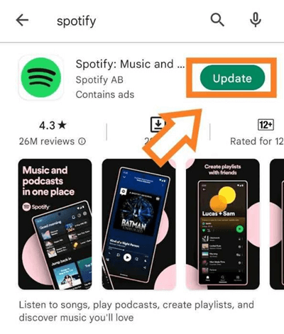 Spotify App auf iOS aktualisieren