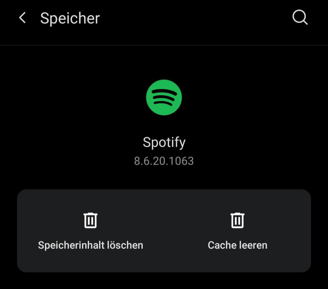 Spotify Cache löschen