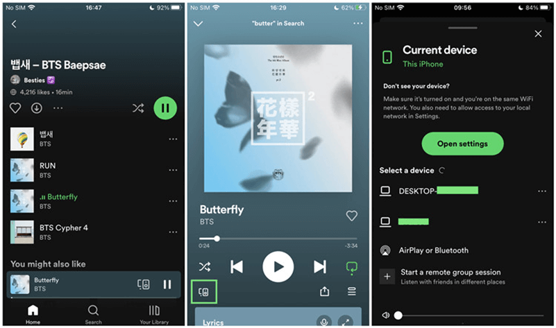 Spotify Connect auf Handy ausschalten