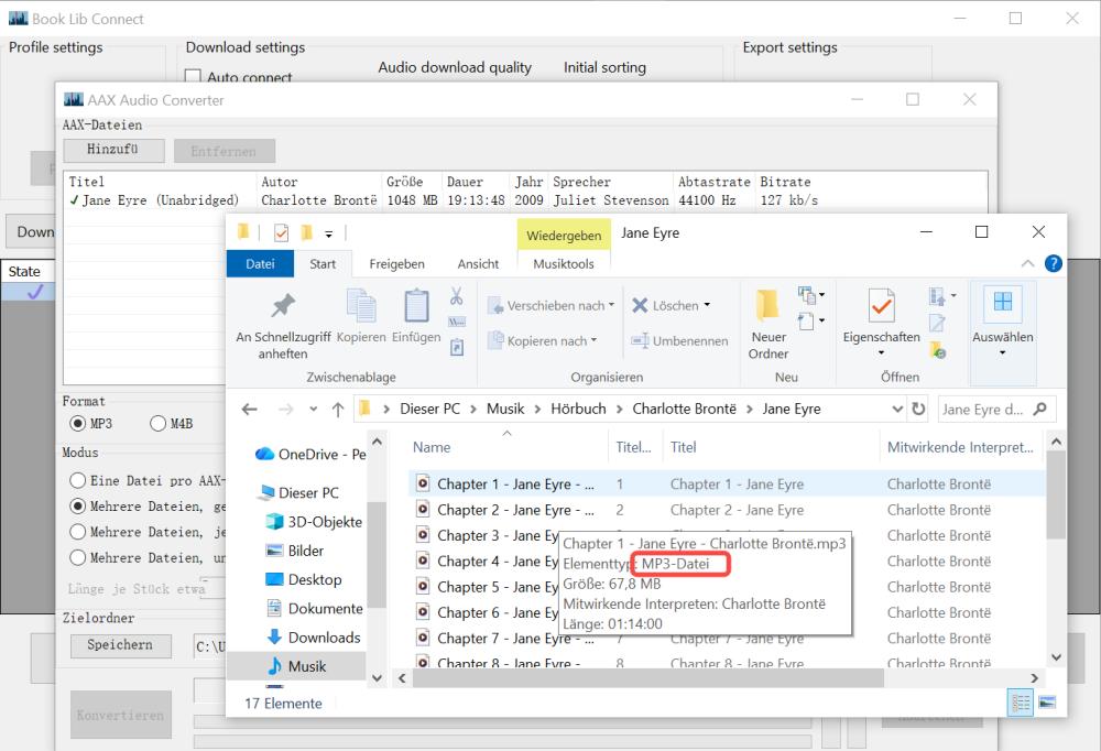 AAX-Dateien mit AAX Audio Converter in MP3 umwandeln