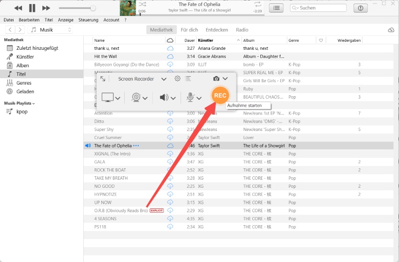 Abspielbare iTunes-M4P-Datei mit FonePaw aufnehmen