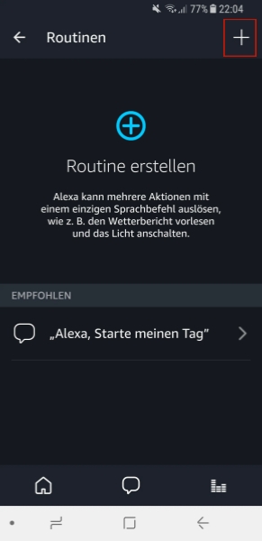 Alexa-Routine erstellen