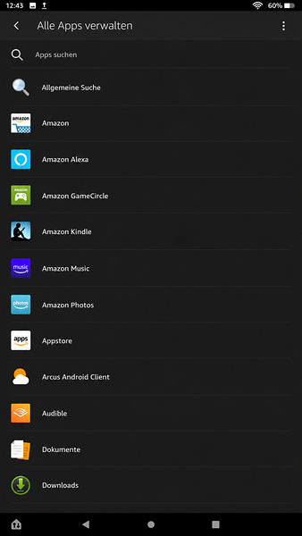 Cache von Amazon Music auf dem Fire Tablet leeren