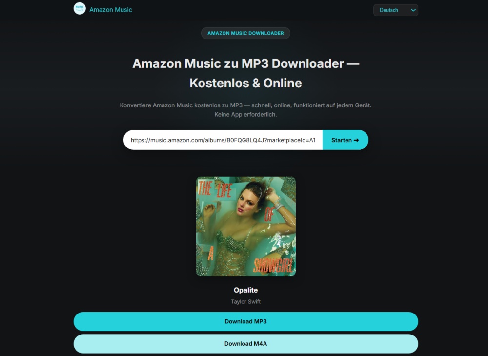 Amazon Music zu MP3 Downloader