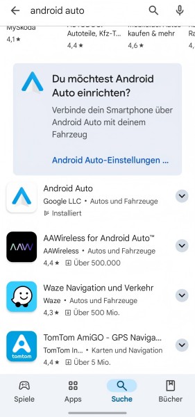 Android Auto ist installiert