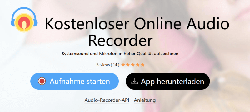 Apowersoft Kostenloser Online Audio Recorder Website