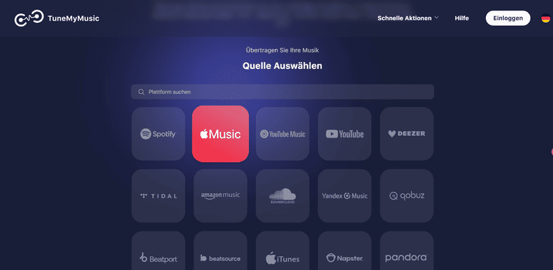 Apple Music ausählen