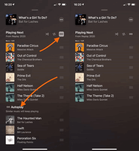 Apple Music Autoplay ausschalten