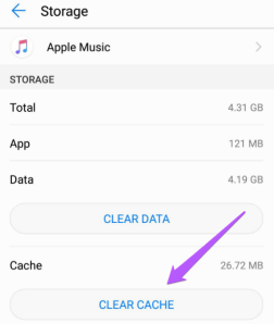 Apple Music Cache leeren