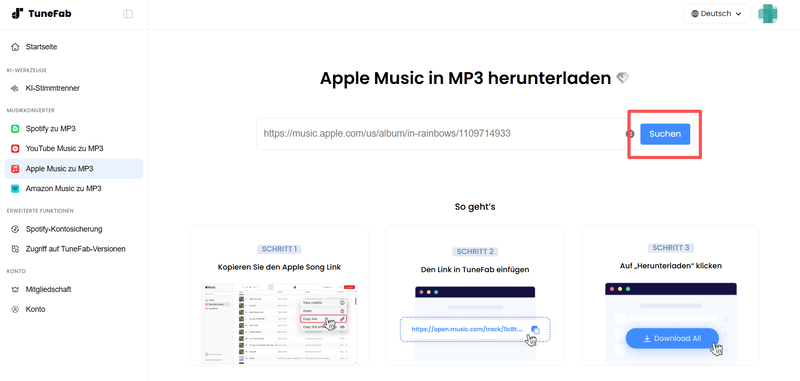 Apple Music-Link analysieren