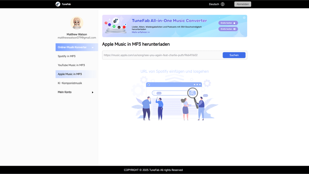 Apple Music Online Converter auswählen