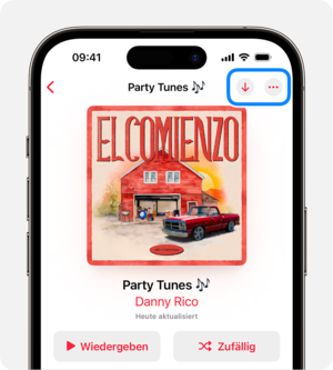 Apple Music Titel zum Offline-Hören downloaden Smartphone