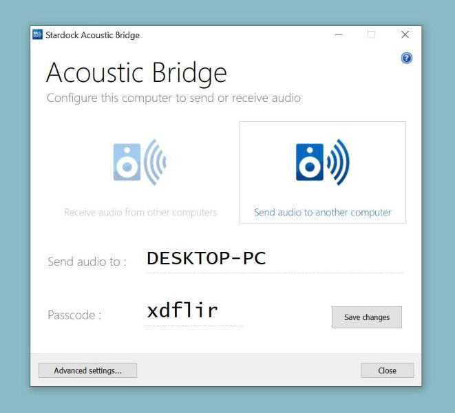 Audio auf einen anderen Computer übertragen