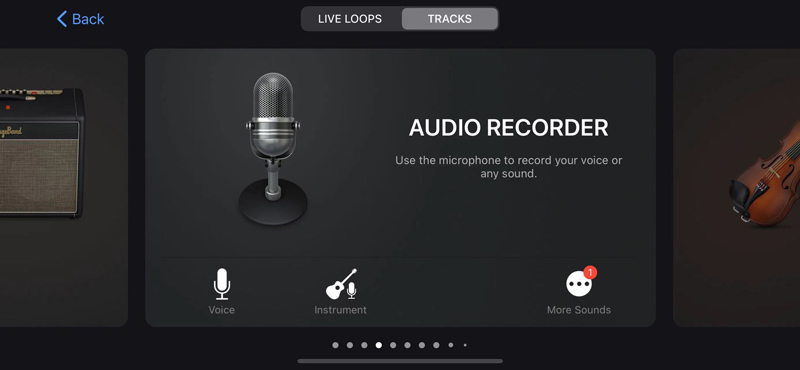 Audio Recorder in GarageBand