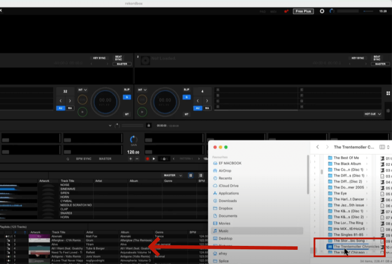 Audiodatei in Rekordbox importieren
