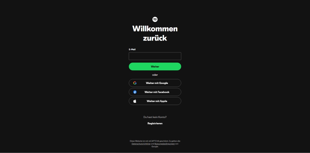 Bei Spotify in Ihrem Konto anmelden